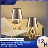 Dekoracyjna mała złota lampa stołowa dotyk przełącznik Myśliwca Dekoracyjne LED LED Light Light do kawiarni bar do sypialni czytanie sypialni światło 231121