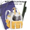 Cat Carriers Carrier Bag Portable Double Shoulder Breathable Pet For Outdoor Use Suitable All Seasons Backpack Easy