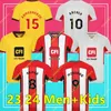 2024 Sheffield Sander Berge United Soccer Jerseys John Egan Rhian Brewster Anel Ahmedhodzic Oliver McBurnie Jayden Bogle 23 24 Camisa de fútbol Kit en casa en casa