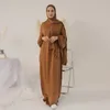 Roupas étnicas com capuz abaya jilbab para mulheres ramadan muçulmano longo hijab vestido uma peça roupa de oração islâmica dubai turco saudita modesto