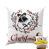 Pillow Case Christmas Decorations Covers Holiday Cover Winter Farmhouse Pillowcase Cotton Linen Cushion