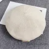 볼 디자이너 캡 반전식 삼각형 얼음 실크 베레트 영국 빈티지 얇은 밀짚 니트 아티스트 모자 여름 메쉬 버드 모자 짚 모자 평평한 모자 모자 yucheng02