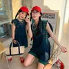 Family Matching Outfits Mom And Daughter Son Matching Clothes Sets Mother Baby Jumpsuit Combination Women's Summer Overalls Girls Boys Clothing Outfits 230421