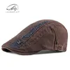 Berets Men Flat Cap Sboy Hat Beret Cabbie Ivy Patchwork Regulowane gatsby