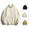 Men's Jackets KOODAO For Men Collar Coat Fashion Casuals Jacket Polyester Spring And Autumn Beige/Black/Brown