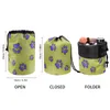 Cosmetic Bags FORUDESIGN Storage Pouch Cute Dog Print Bag With Drawstring Large Capacity Portable Women Barrel Organizer