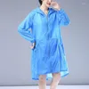 Damjackor Huvor Solskyddskläder Vår Sommar Kläder 2023 Koreanskt mode för kvinnor Solskyddsmedel Damjacka Kvinnlig UV tunn kappa