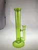 Pfeifen 11 Zoll Höhe 2 Vergünstigungen grün kleine Bong 18mm Schliff Design Recycling