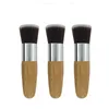 Professionelle Bambus Foundation Pinsel Pulver Concealer Rouge Flüssige Foundation Rouge Abgewinkelte Flache Top Basis Flüssige Kosmetik Neue LX036