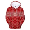 Herrtröjor 2023ugly ​​jultröja unisex män kvinnor jultomten claus nyhet snögubbe 3d tryck hooded varm