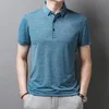 Herren Polos BROWON Poloshirt Herren Sommer dünner Atem Smart Casual Herren Poloshirts mit Kurzarm einfarbige Anti-Falten-Kleidung 230421