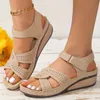 Kleid Schuhe Frauen Sandalen Keil Heels Sandalen Sommer Schuhe Für Frauen Elegante Sandalias Mujer Sommer Schuhe Weibliche Keile Schuhe 231121