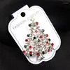 Brosches Ladychic Luxury Multicolor Zircon Christmas Tree Pins For Women Men Xmas Gifts Kläder Tillbehör Partihandel LH1010