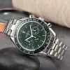 OMG Chronograph Saphir Vollfunktions-Edelstahl-Armbanduhr Herrenuhren Alle Zifferblatt-Arbeits-Quarzuhren Luxusmarkenuhr Herrenmode pm9867