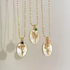 Naszyjniki wiszące vintage 12 -miesięczne kwiaty 18k prawdziwy złoty platowany łańcuch urokowy Amulet szczęśliwy chok delikatne biżuterię w kwiecistej imprezie