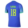 2022 maglia da calcio Camiseta de futbol PAQUETA NERES COUTINHO maglia da calcio JESUS MARCELO PELE CASEMIRO 22 23BrAZiLs Brasil maillots calcio uomo bambino SET uniformi