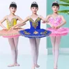 Stage Wear Ballet pour enfants Little Swan Performance Costume Tutu Jupe Sling Lake Girl