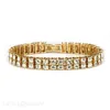 Double row diamond men's exaggerated bracelet all water diamond nightclub bracelet