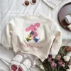 Hoodies Sweatshirts Baby Meisjes Jongens Fluwelen Sweatshirt Kinderen Cartoon Print Dikker Trui 2023 Lente Herfst Winter Kinderkleding Causaal 231120