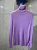 Mode Elfenbein/Grau/Weiß/Lila 21 Farben Wolle Damen Pullover Designer Rollkragen Lange Ärmel Damen Unterwäsche 112188