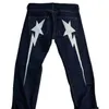 Women's Jeans y2k high waisted jean Retro Harajuku 2023 lightning pattern printed men' 's street wear Rock Punk 231120