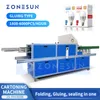 ZONESUN Automatic Carton Gluing and Boxing Machine Folding Top and Bottom Flap Product Packaging ZS-FHJ300B