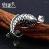 Pendant Necklaces Beier 316L Stainless Steel Koi Fish Men Goldfish Necklace Ocean High-quality Jewelry LLBP8-383P