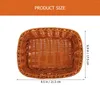 Dinnerware Sets 4 Pcs Plastic Basket Square Countertop Pantry Bread Proofing