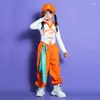 Scene Wear Kpop Kids Hip Hop Clothing Girls Tops Pants Loose Street Dance Performance Outfit Modern Jazz Clothes BL9985