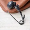 Pins Brooches Dark Retro Gothic skull shape Brooch Pendant Key Chain Bag Hanging Exquisite Handmade Accessories Z0421