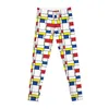 Actieve broek Mondriaan Minimalistisch De Stijl Moderne kunst I.I ? Fatfatin-legging Joggingbroek voor dames Gymlegging Dames Push-up voor dames