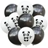 Party Decoration 10/15pcs 12inch Panda Latex Balloon Bambu Mönster tema Konfetti Baby Shower Birthday Supplies