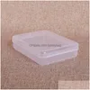 Förvaringslådor BINS Memory Card Storage Box Square Transparent plastfodral Finish Containerskydd Fall förpackning Drop Deliv Dhejz