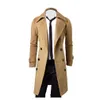 Vestes pour hommes Hommes Blazer Hiver Hommes Slim Élégant Trench-Coat Double Boutonnage Longue Veste Parka Plus Taille En Vestes1 Drop Livraison Dh7Di