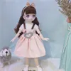 Dolls BJD Girl Dolls 30cm Kawaii 6 Points Joint Movable Dolls With Fashion Clothes Soft Hair Dress Up Girl Toys Birthday Gift Doll 230420