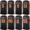 Printed Basketball Man Women Miles McBride Jerseys 2 Evan Fournier 13 Donte DiVincenzo 0 Josh Hart 3 Jericho Sims 45 Isaiah Hartenstein 55 City Shirt Blue White Black