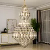 Hanglampen huizen duplex gebouw woonkamer kroonluchter villa jump vloer holle luxe middengeel kristal