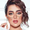 Sunglasses Frames Women Vintage Chain Rhinestone Eyeglasses Eyewear Decoration Half Frame Glasses Water Drop Zircon