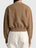 Women's Knits Knit Cardigan 2023 Crop Single Breasted Waist Pleated Casual Solid Color Long Sleeve Sweater