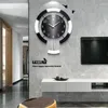 Wall Clocks 60x50cm Large Nordic Style Living Room Clock Kitchen Swing Modern Led Wooden Home Watch Art Decoration LQQ99YH