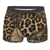 Underpants Custom Leopard Fur With Ethnic Ornaments Boxers Shorts Mens Tribal African Animal Briefs Underwear Funny