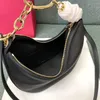 Moon Hobo Bag Chain Designer Bag Women Crossbody Bag Armpit Shoulder Bags Underarm Crescent Bags Dinner Bag Top Mirror Quality Wrinkled Leather Tote Bag 2 Straps