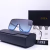 New DITA men's and women's sun protection sunglasses, large box connected sunglasses, slimming casual glasses 7395