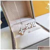 Pendant Necklaces Clover Designer Brand Luxury For Women Mother Of Pearl 4 Leaf Flower Sweet Love Choker Necklace Jewelry Gift Origi Dh4Xc