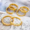 Boucles d'oreilles pendantes Tendance Hoop Pour Femmes Plaqué Or 18K Évider Stud Mariages Couleur De Mariée Bijoux Ronds