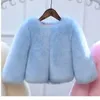 Jackor 2023 Höst- och vinterpälsimitation Girls 'Coat for Children's Wear Thicked Warm Plush Foreign Style 231121