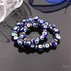 Strand 10mm Beads Fashionable Accessory Charming Blue Beaded Bracelet For Girl Summer Trending Kids