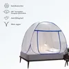 Myggnät Mongolisk Yurt Portable InstallationFree foldbar hushålls Antifall Encryption DoubleLayer Ventilation Tält 230420