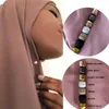 Spille Spille 35 Colori Hijab Sciarpa Spilla Forte Metallo Magnetico Hijab Clip Accessori Senza Foro Spille Spille Donne Musulmane Scialle Magnete Fibbia Z0421