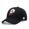 Bollmössor Summer Men's Baseball Cap Personlig Skull Dad Hat Sunscreen Women's Snapback Par Cap Embrodery Tongue Justerbar J230421